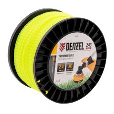 Леска для садовых триммеров Denzel FLEX CORD 96298 (2,4 мм, 243 м, витой квадрат)
