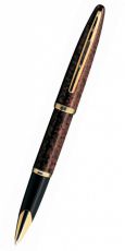 Ручка роллер WATERMAN Carene 41104 (S0700920) Amber GT (F) чернила: черный позолота 23К