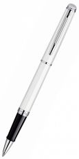 Ручка роллер WATERMAN Hemisphere (S0920950) White CT (F) чернила: черный нержавеющая сталь хром