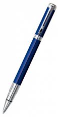 Ручка роллер WATERMAN Perspective (S0831000) Blue CT (F) чернила: черный блестящий хром